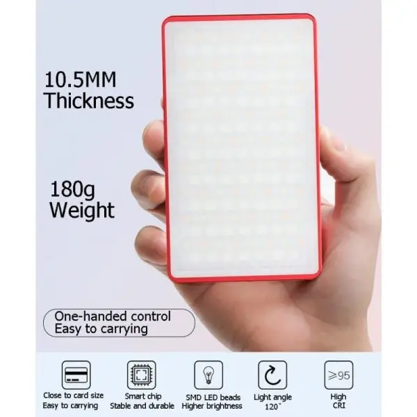 Fotmia M12C RGB LED Light Pocket Power 10W