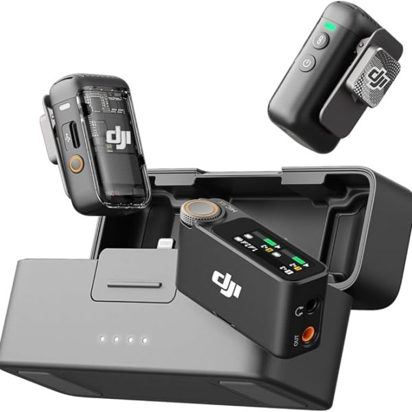DJI Mic 2 2-Person Compact Digital Wireless Microphone System/Recorder for Camera & Smartphone