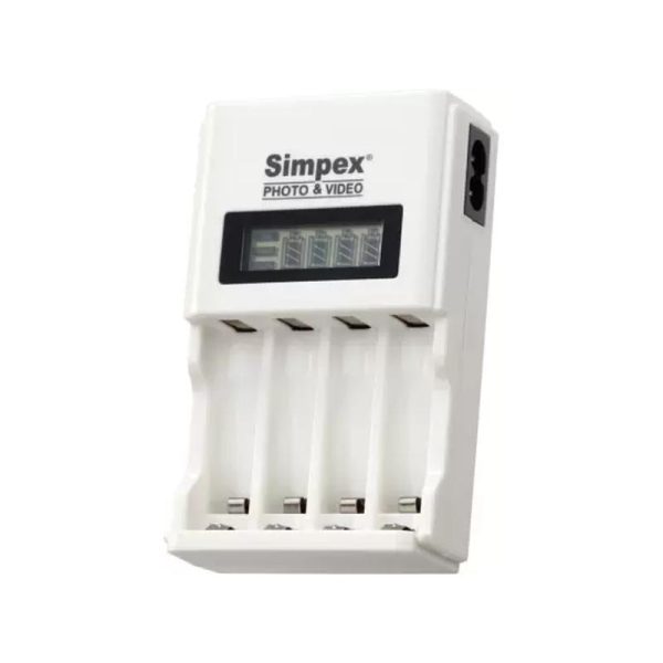 Simpex LCD-333 AA/AAA Ni-MH Fast Camera Battery Charger – White